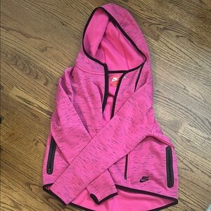 Nike Vibrant Pink Hoodie with Black Trim